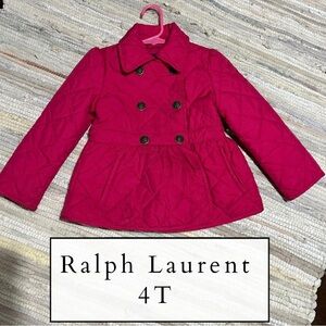 Ralph Lauren Fuchsia Quilted Kids Jacket